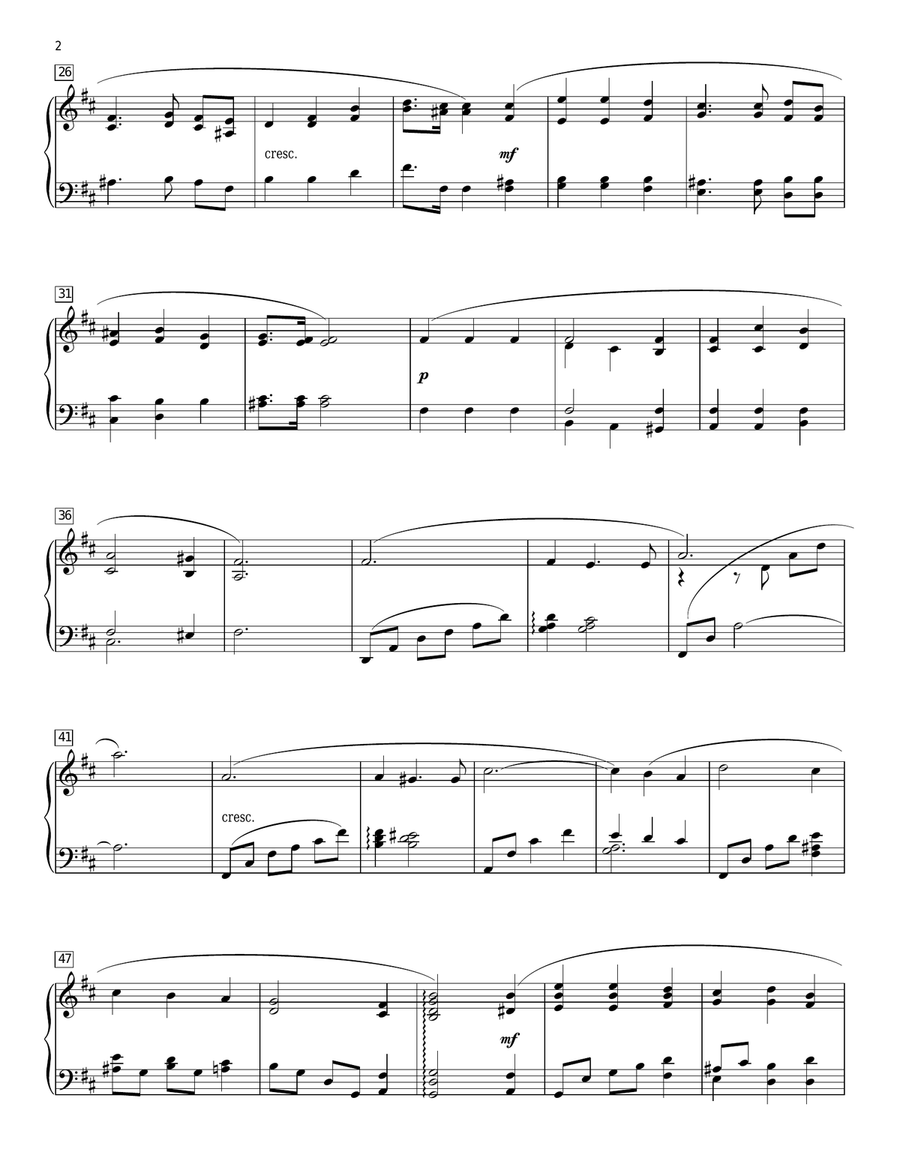 God So Loved The World (arr. Phillip Keveren) Piano Solo scores gallery preview page 2