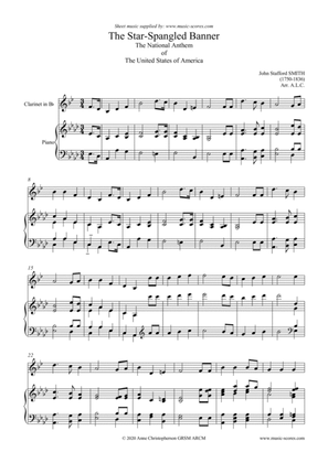 Star Spangled Banner - Clarinet and Piano, with words