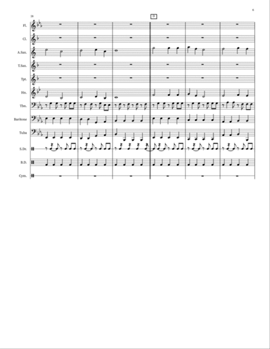 Southland March Concert Band scores gallery preview page 6