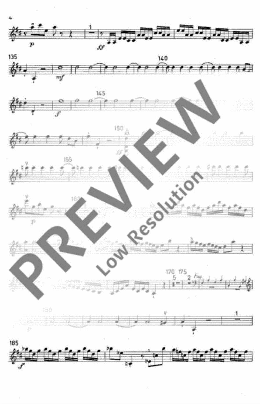 Symphony No. 1 Violin scores gallery preview page 5