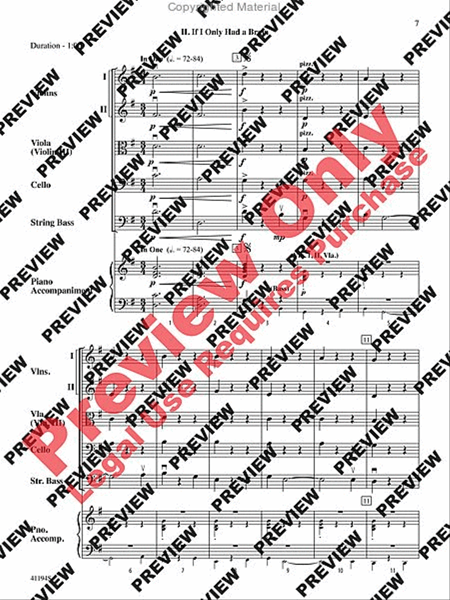 The Wizard of Oz, Suite from String Orchestra scores gallery preview page 8