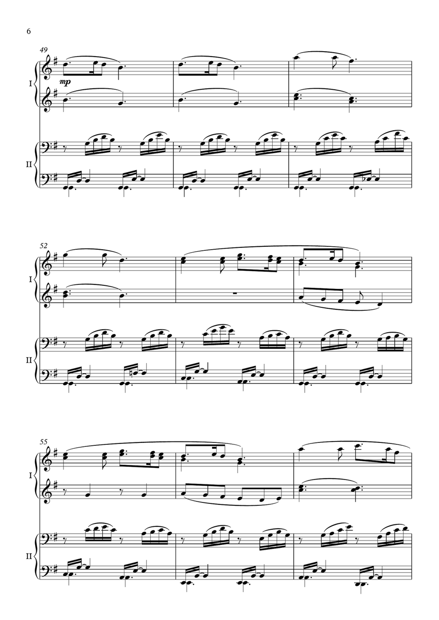 Silent Night - Piano, 4 Hands 1 Piano, 4-Hands scores gallery preview page 6