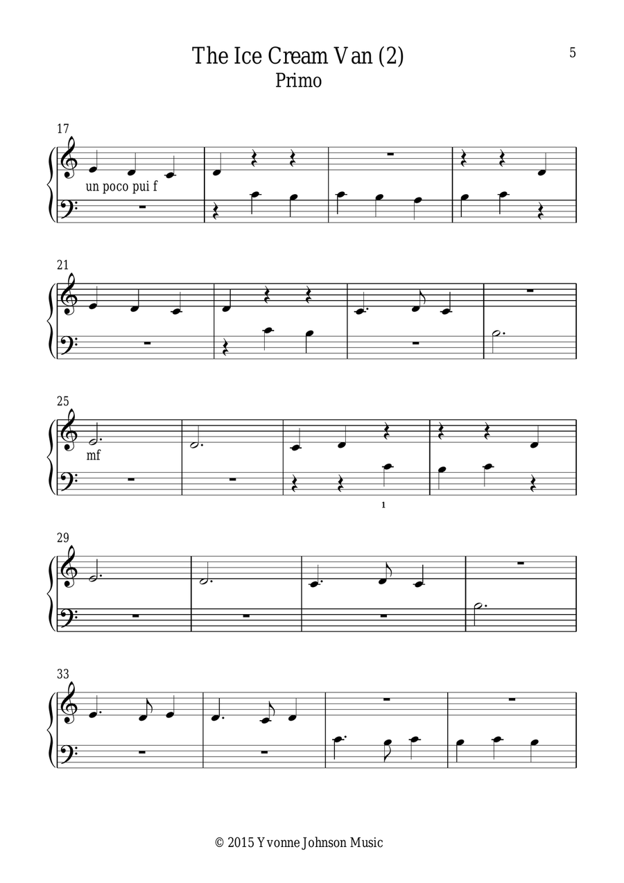 6 Easy Piano Duets Levels 1 - 2 Easy Piano scores gallery preview page 6