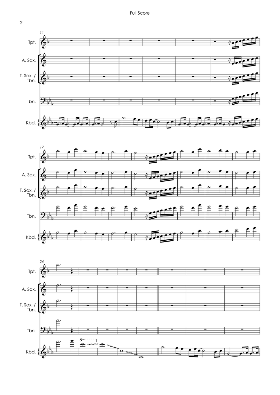Spanish Hustle Tenor Saxophone scores gallery preview page 4