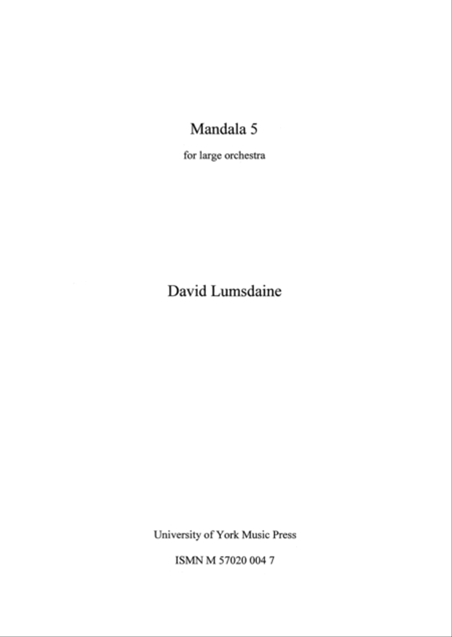 Mandala 5 Orchestra scores gallery preview page 1