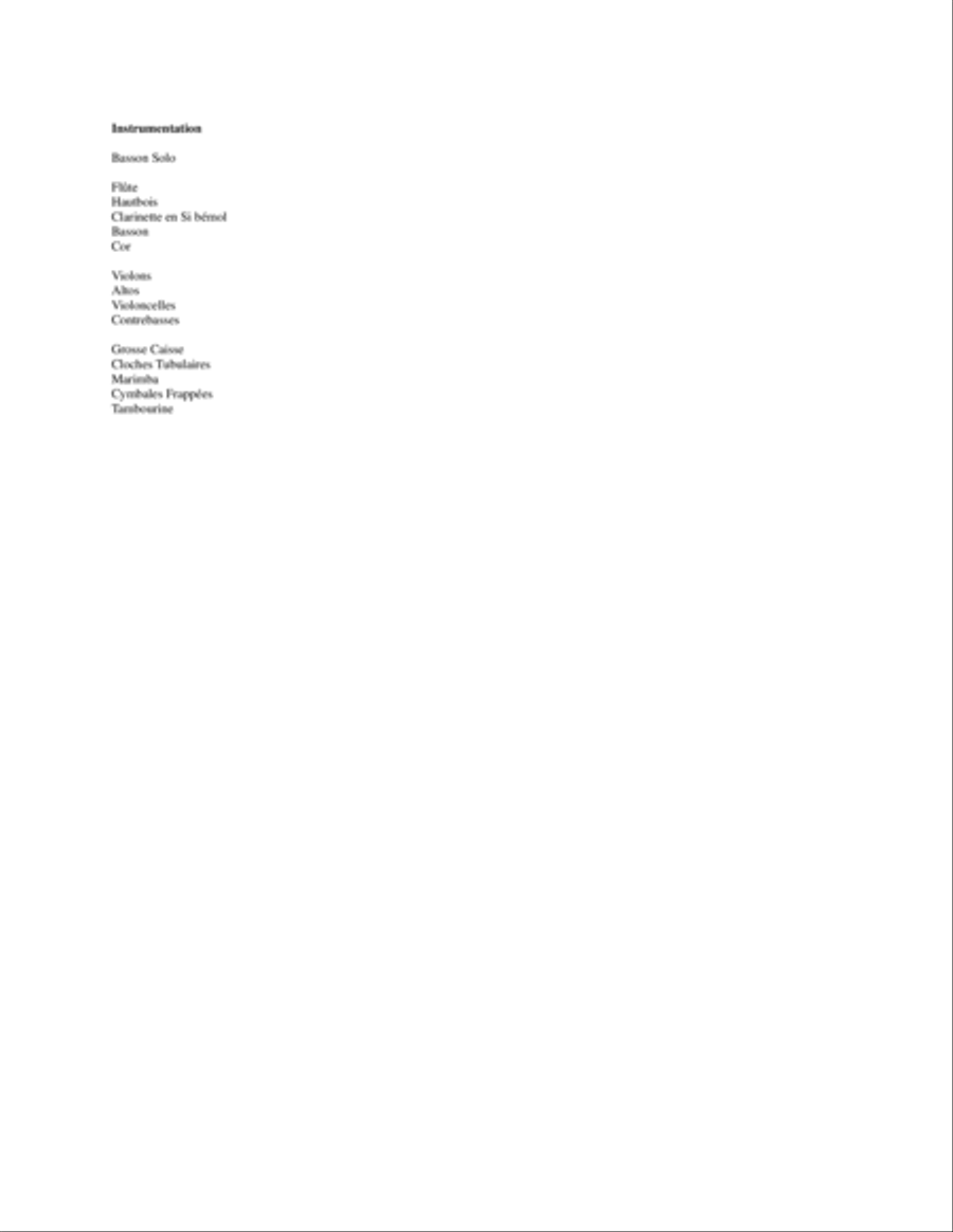 Concerto for Bassoon and Orchestra (Orchestral Score) Full Orchestra scores gallery preview page 2