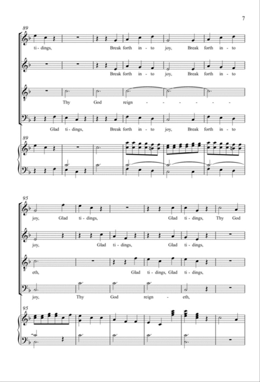 How Beautiful Are The Feet 4-Part scores gallery preview page 6