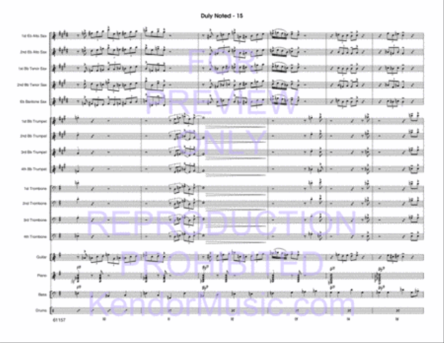 Duly Noted Duly Noted Jazz Ensemble scores gallery preview page 16