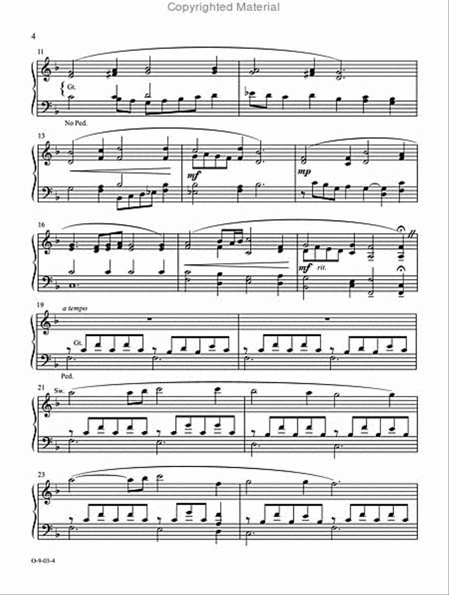 Easy Organ Library, Vol. 36 Organ Solo scores gallery preview page 3