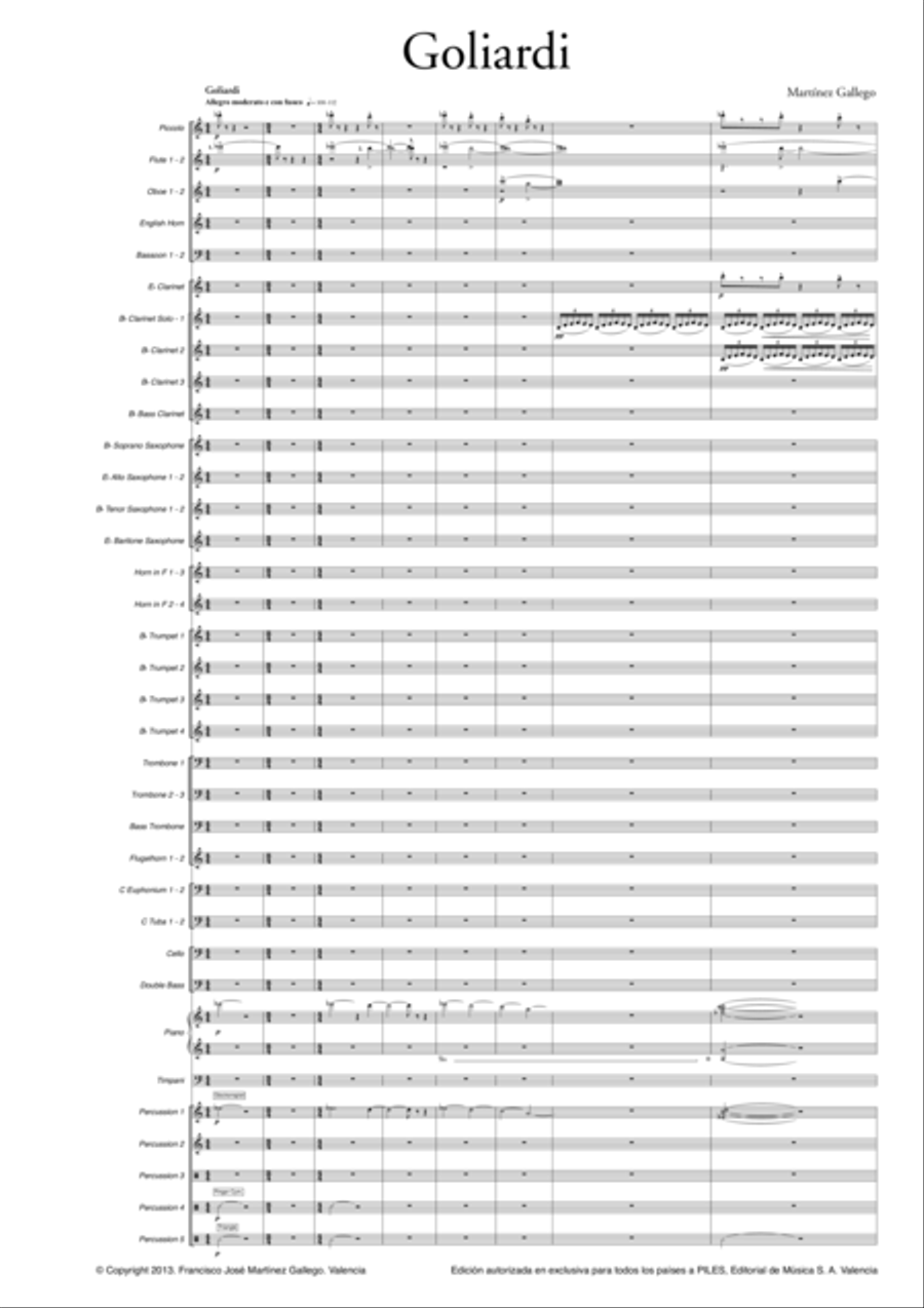 Goliardi Goliardi Concert Band scores gallery preview page 2