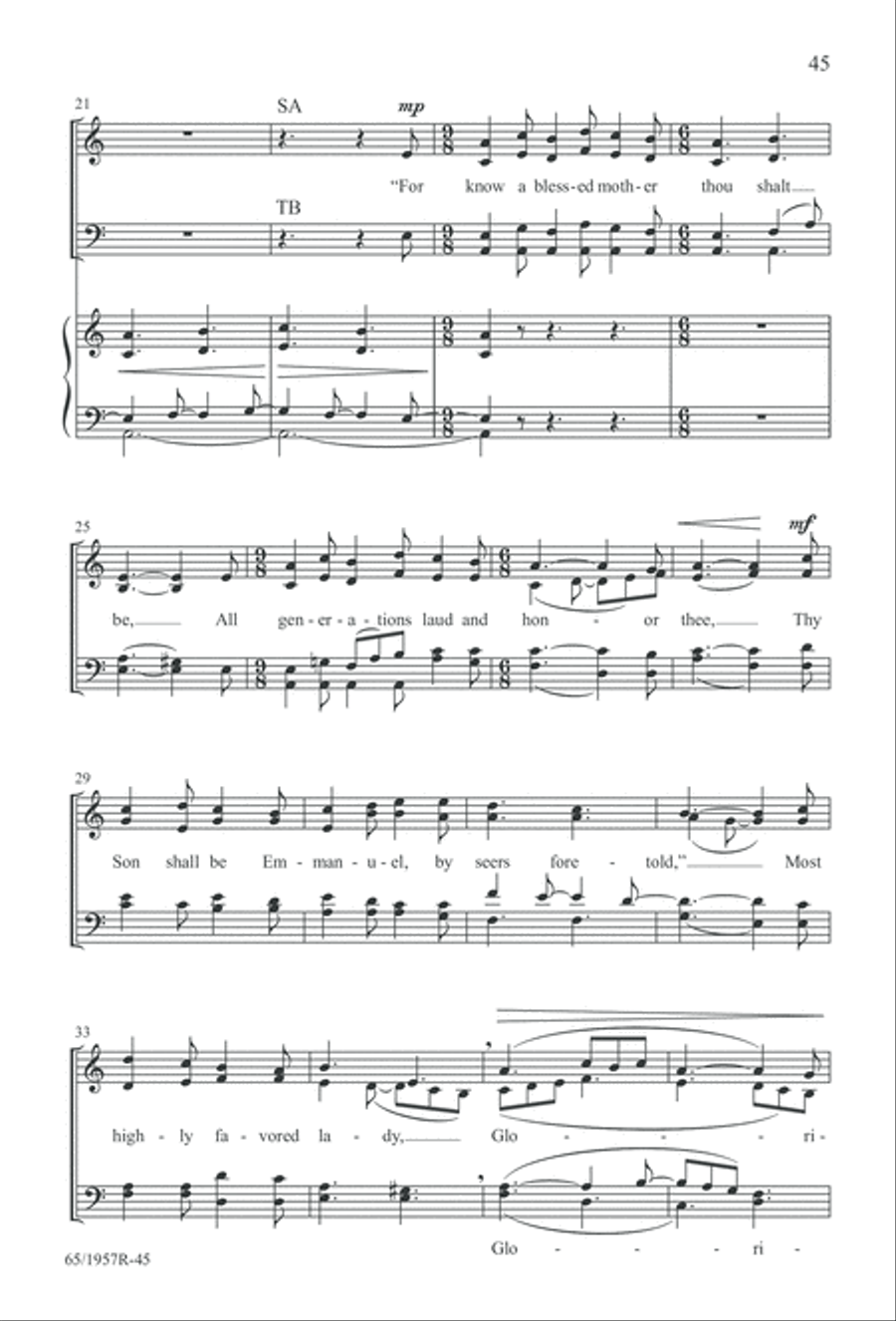 Festival of Lessons and Carols 4-Part scores gallery preview page 46