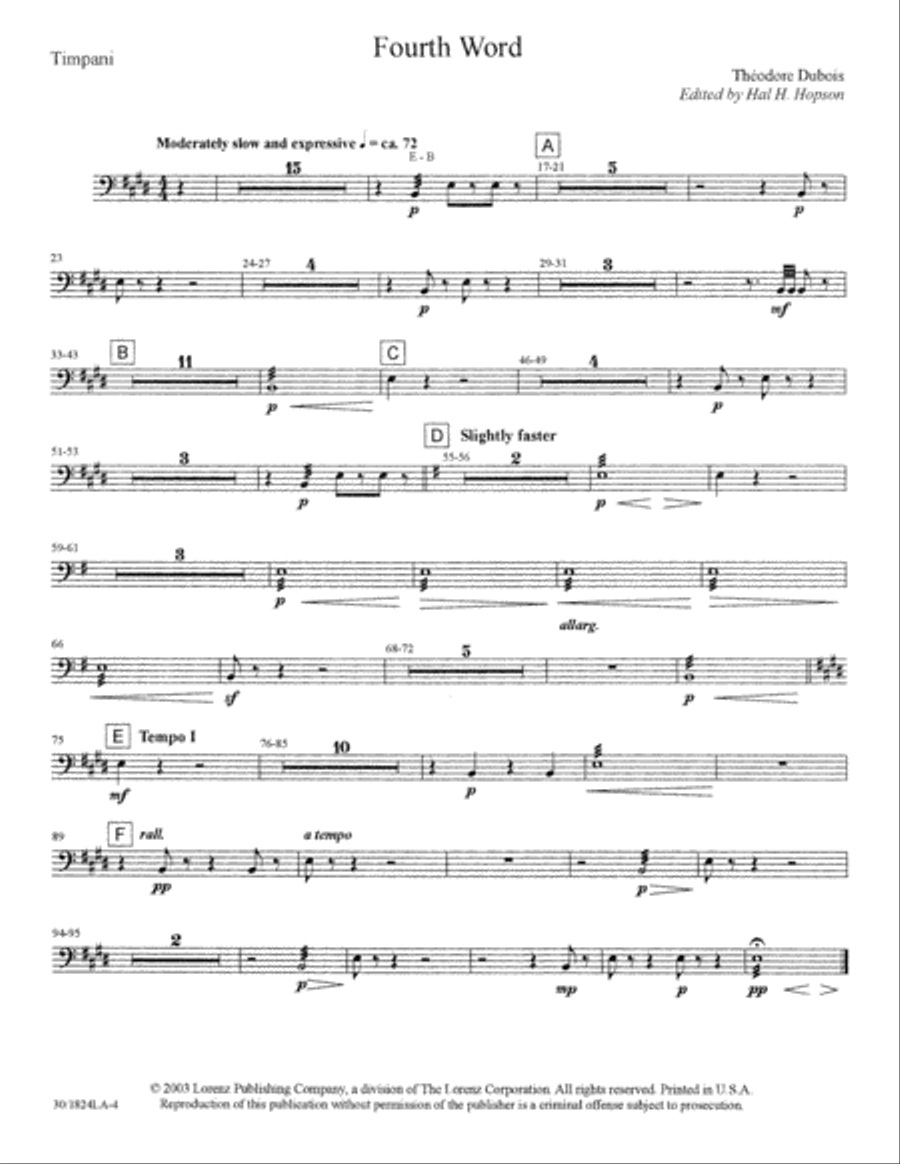 The Seven Last Words of Christ - Timpani Choir scores gallery preview page 5