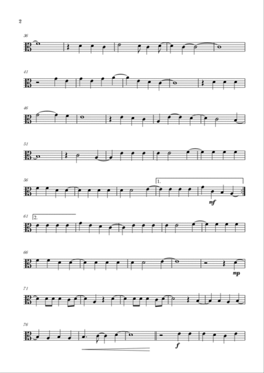 Flowers Viola Solo scores gallery preview page 2
