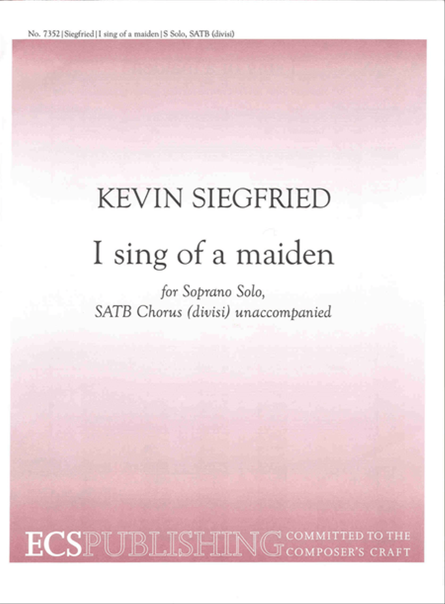 I sing of a maiden I sing of a maiden Divisi scores gallery preview page 1