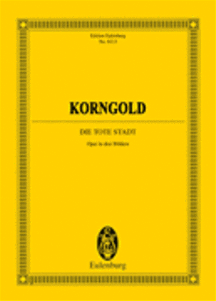 Die Tote Stadt Op. 12 Die Tote Stadt Op. 12 Orchestra scores gallery preview page 1