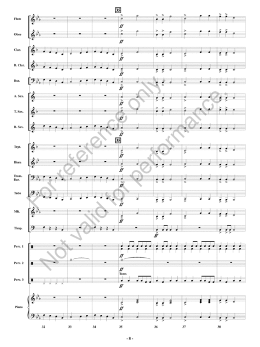 Epic Battle 3000 Concert Band scores gallery preview page 9