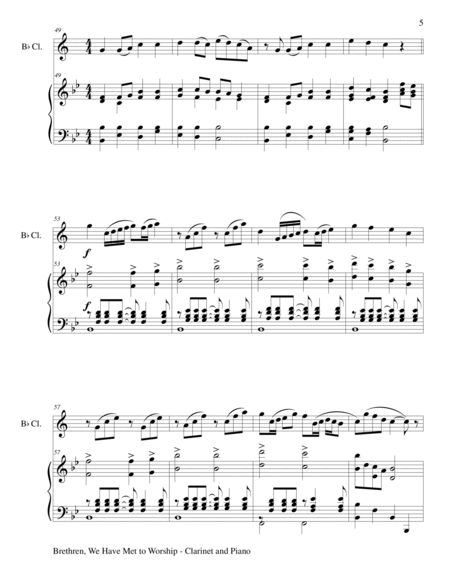 Gary Lanier: 3 GOSPEL HYMNS, Set IV (Duets for Bb Clarinet & Piano) image number null