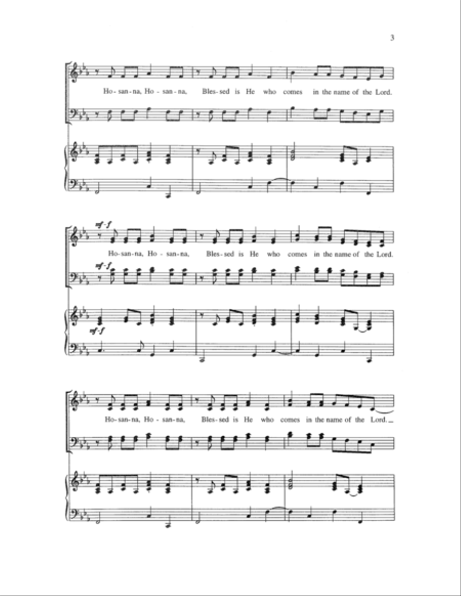 Jazz Hosanna 4-Part scores gallery preview page 2