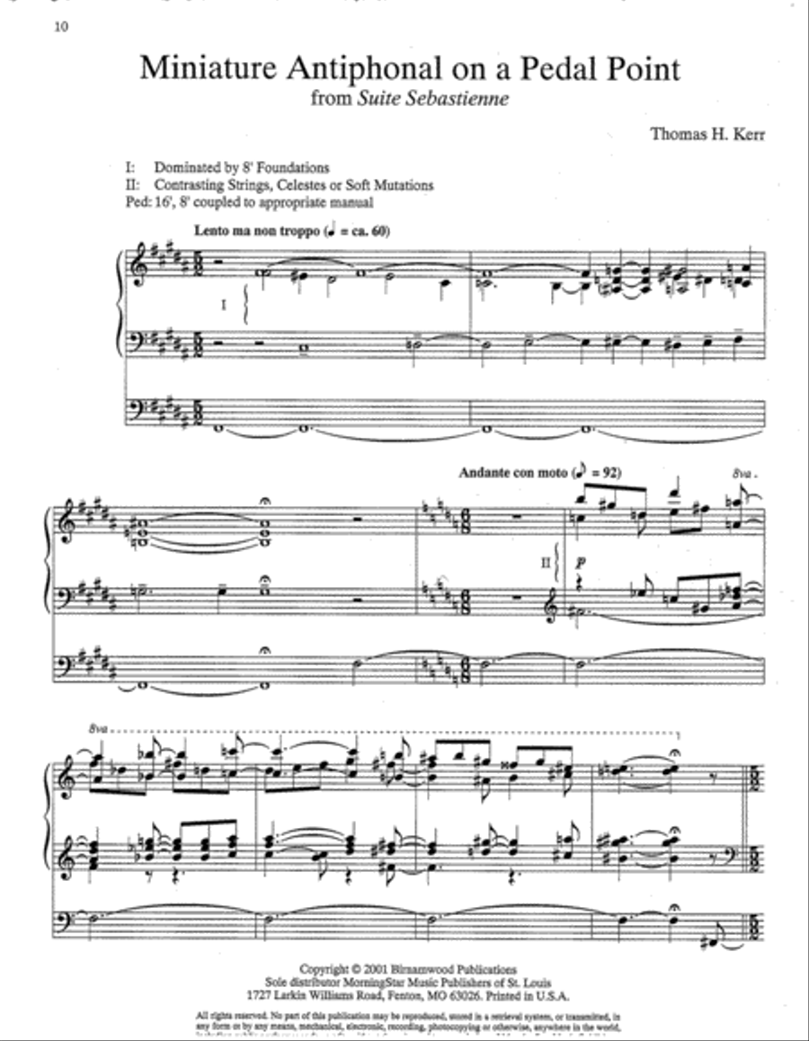 African-American Organ Music Anthology, Volume 2 Organ scores gallery preview page 3