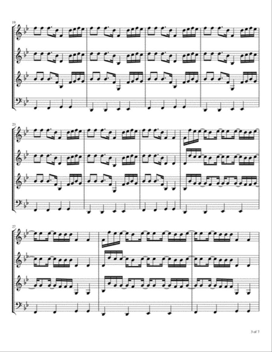 Surrounded (fight My Battles) Woodwind Quartet scores gallery preview page 4