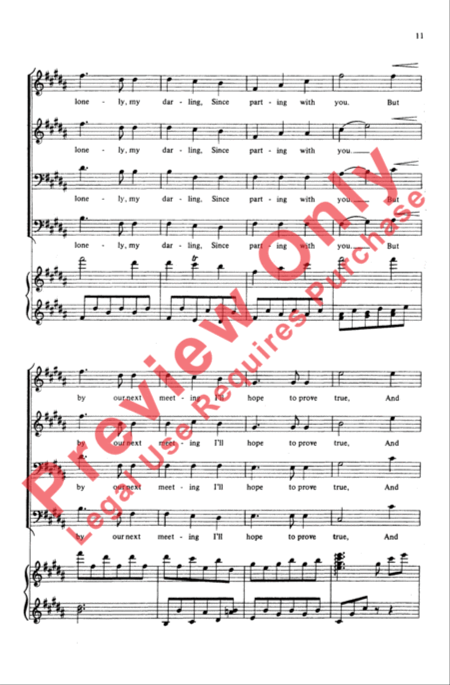 Western Songs Men's Choir scores gallery preview page 10