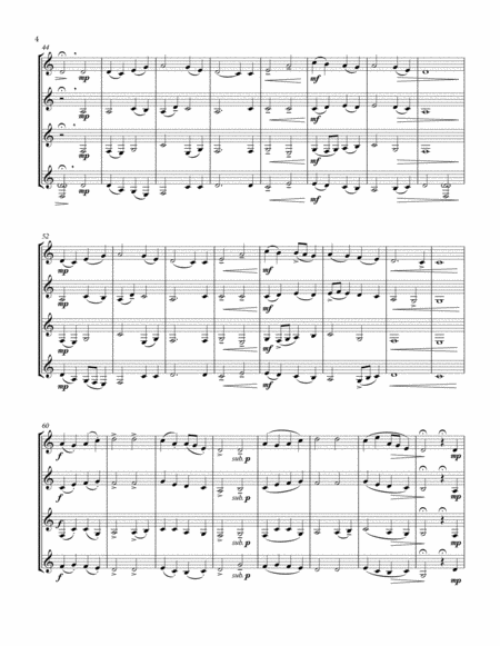 American Hymn Suite for Clarinet Quartet: Amazing Grace, You'll Hear the Trumpet Sound, My Lord What image number null