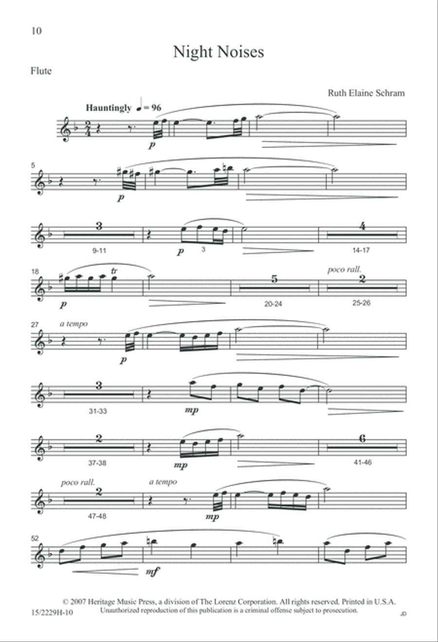 Night Noises 2-Part scores gallery preview page 11
