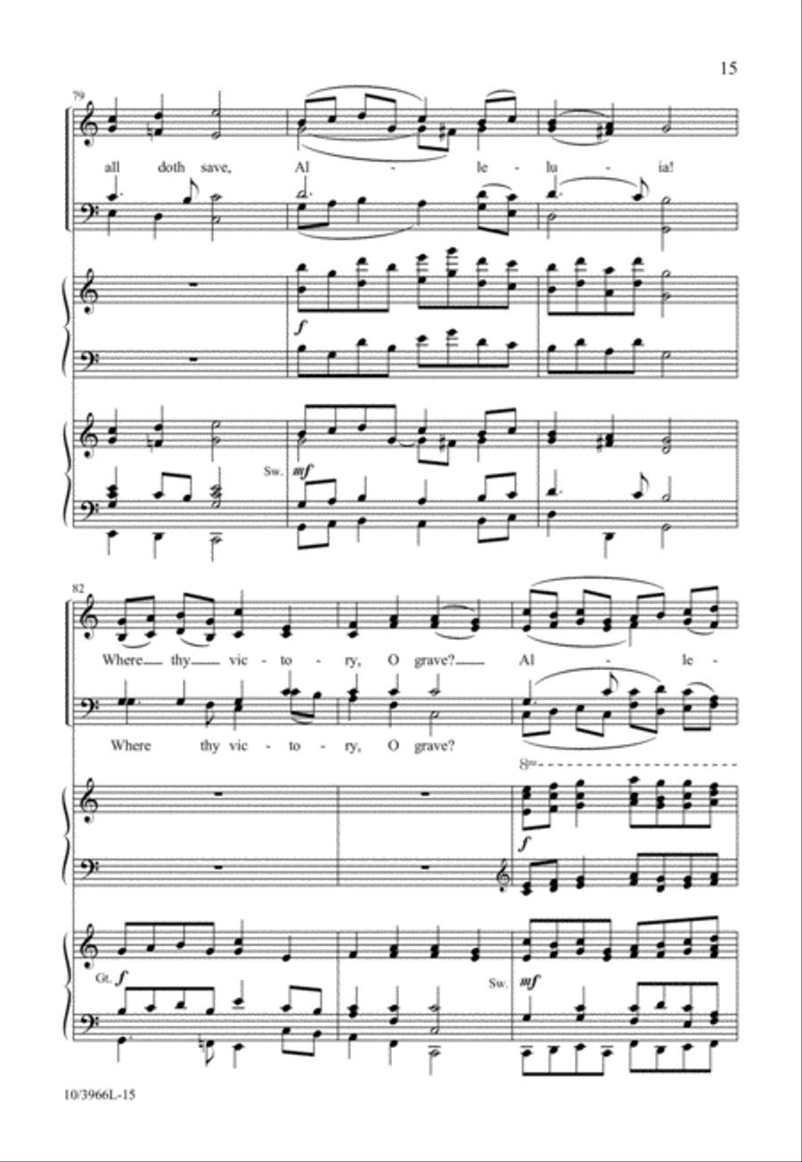 Raise Your Joys and Triumphs High 4-Part scores gallery preview page 16
