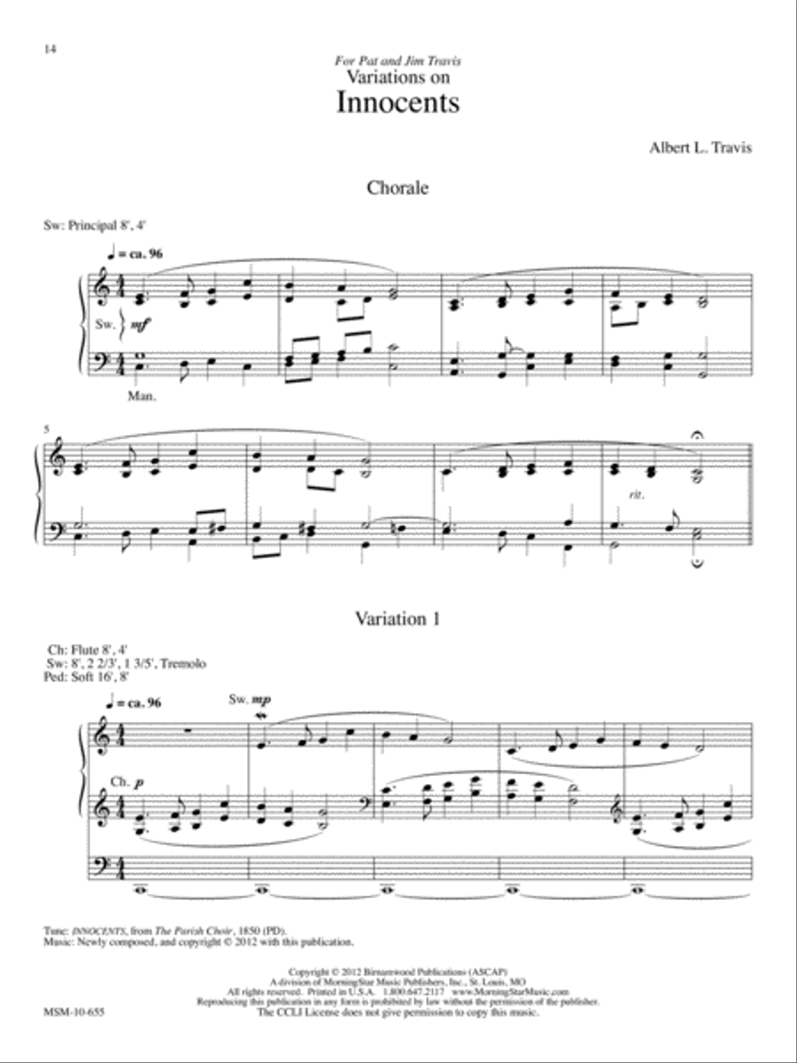 When In Our Music Three Hymn Settings for Organ image number null