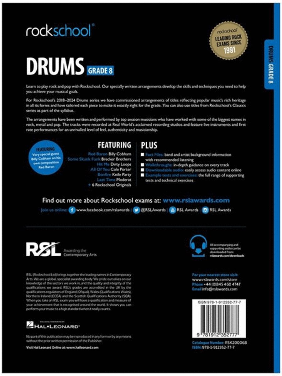Rockschool Drums Grade 8 (2018) Drums scores gallery preview page 2