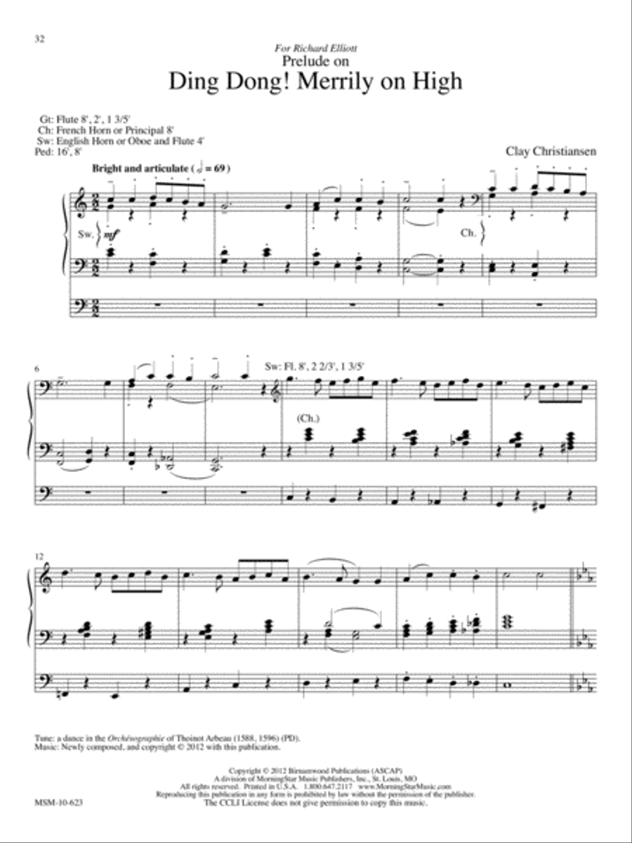 Now Let Us Rejoice: Ten Hymn Settings for Organ Organ Solo scores gallery preview page 11