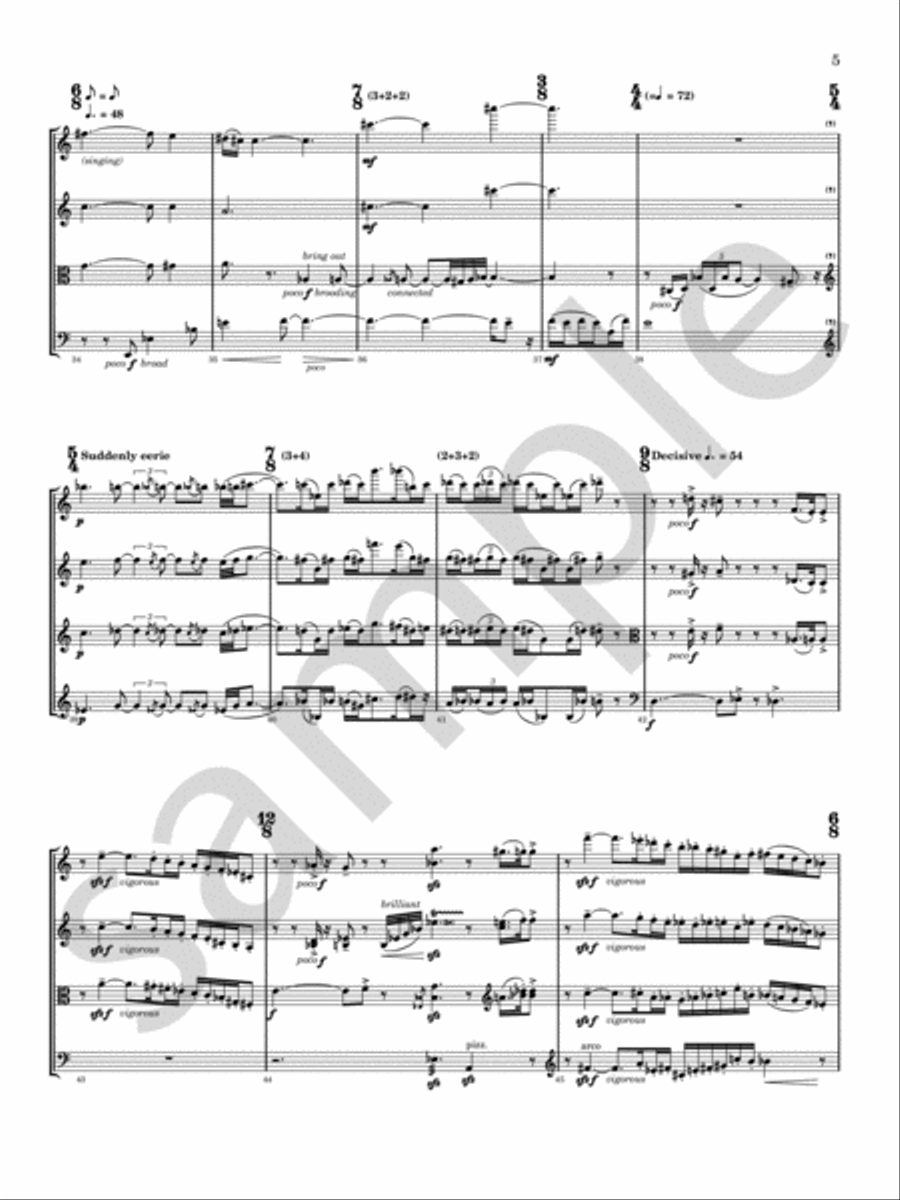 Glitter, Doom, Shards, Memory Chamber Music scores gallery preview page 7