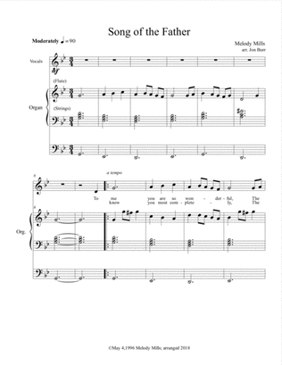 Song of the Father (organ/alto)