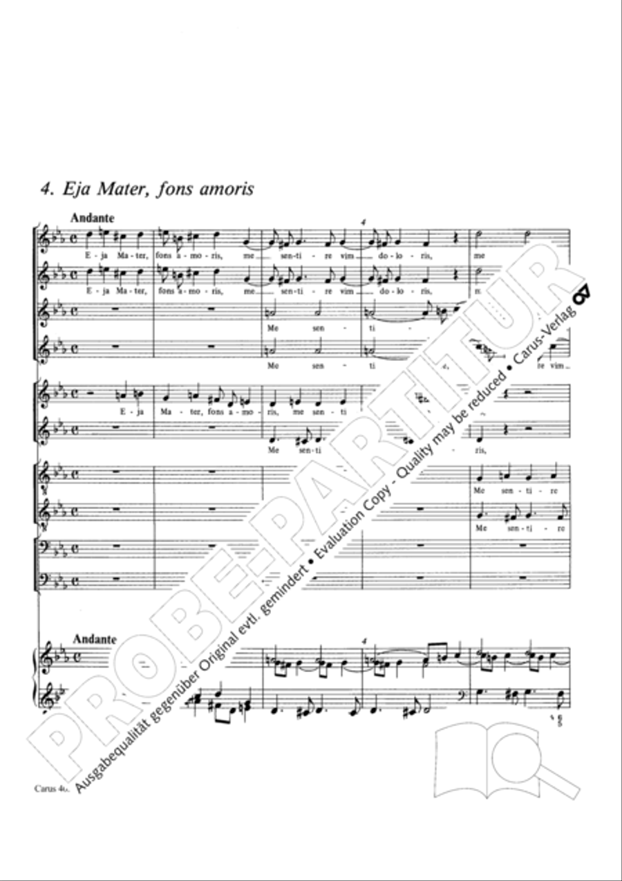 Stabat mater Choir scores gallery preview page 39