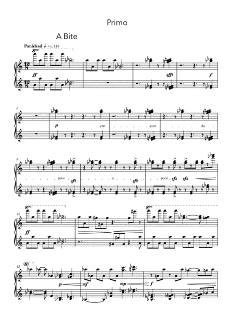 A Bite, A Tarantella, An End Piano scores gallery preview page 5