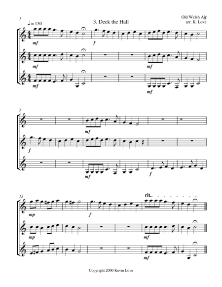 A Christmas Offering (Guitar Trio) - Score and Parts image number null