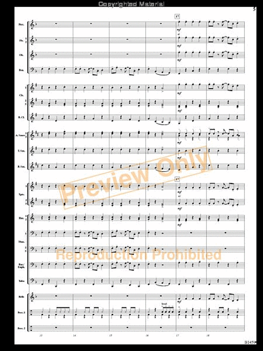 Trombone Tiger Rag Trombone Tiger Rag Concert Band scores gallery preview page 4