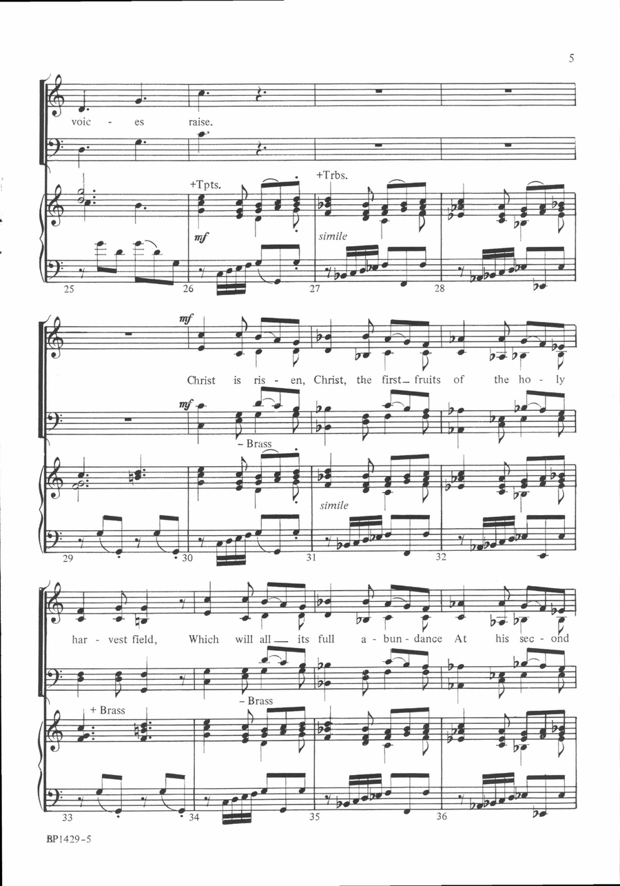 Hymn of Gladness 4-Part scores gallery preview page 4