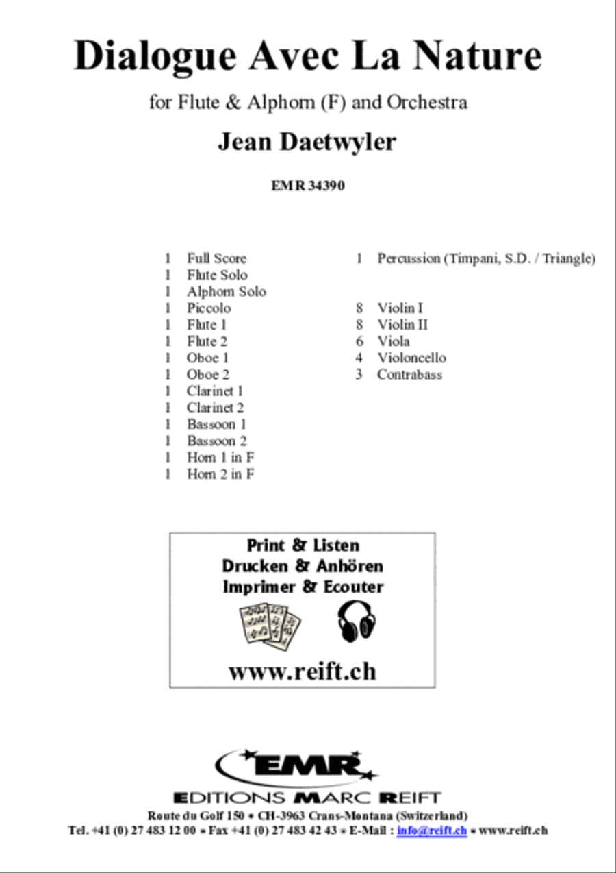 Dialogue Avec La Nature Orchestra scores gallery preview page 2