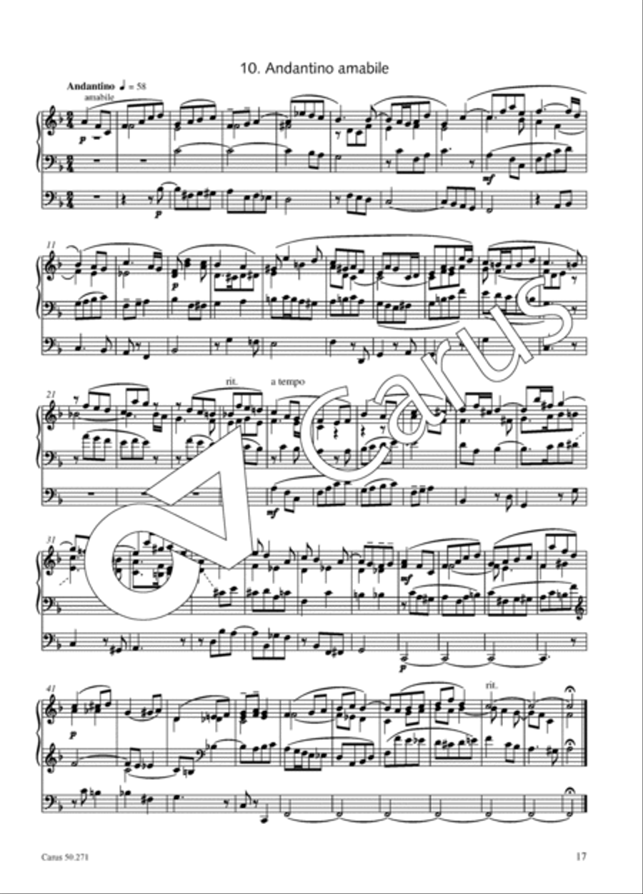 Ten small pieces for the organ Organ Solo scores gallery preview page 18