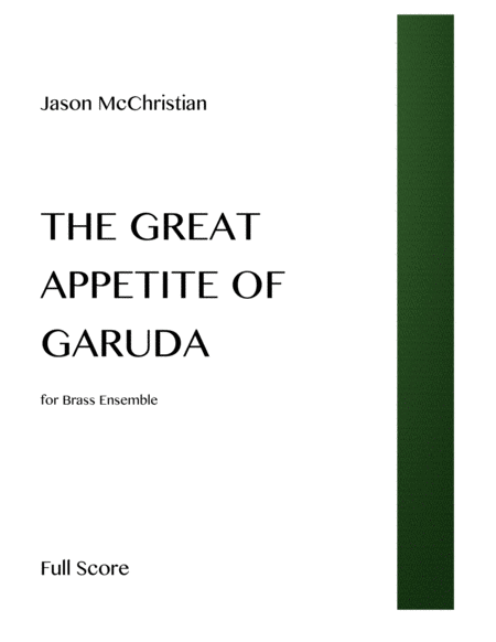 The Great Appetite of Garuda - for Brass Ensemble image number null