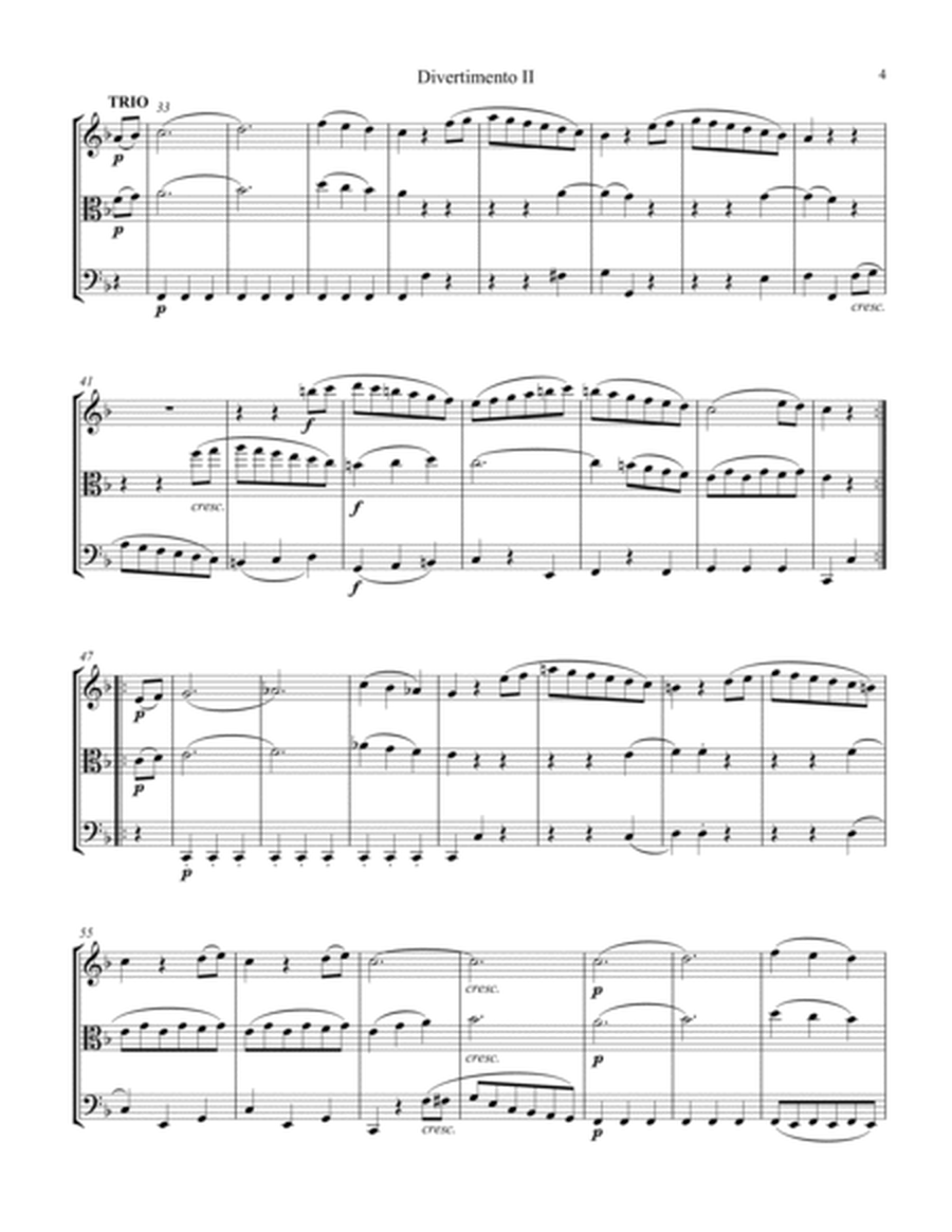 Divertimento No. 2, KV 439b for string trio (complete score) image number null