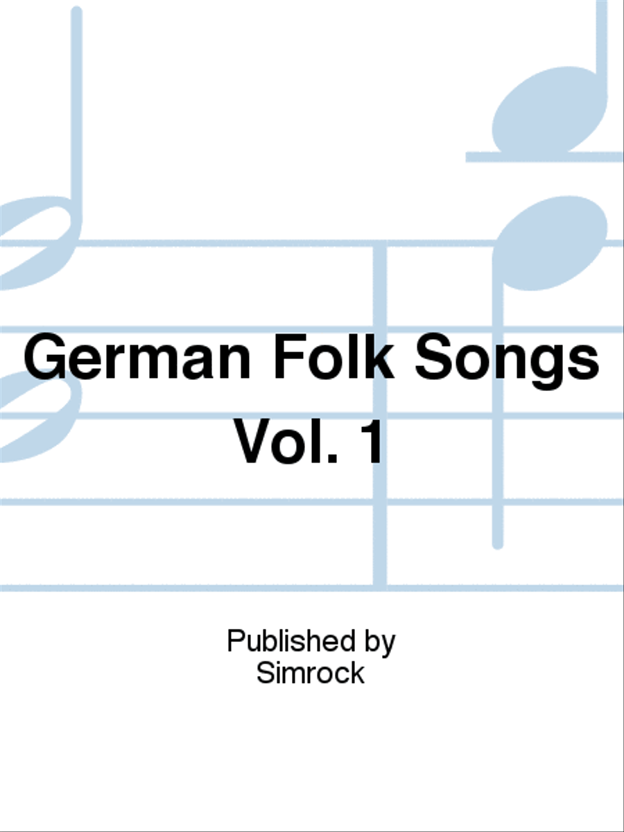 German Folk Songs Volume 1 High Voice scores gallery preview page 1