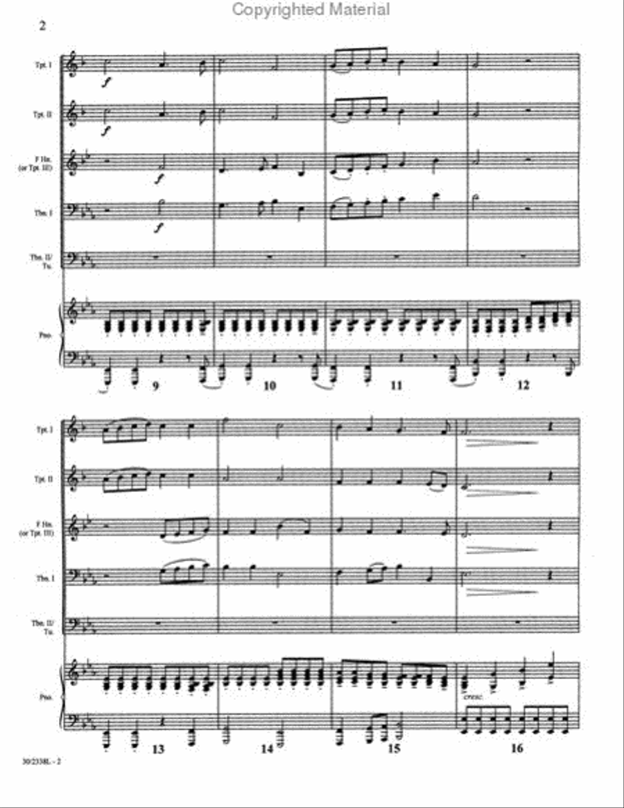Crown Him the Glorious King! Brass Ensemble scores gallery preview page 3