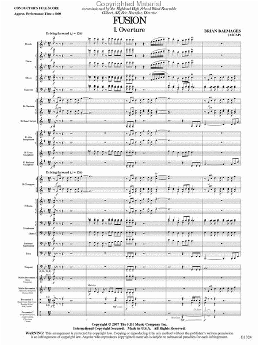 Fusion Concert Band scores gallery preview page 2