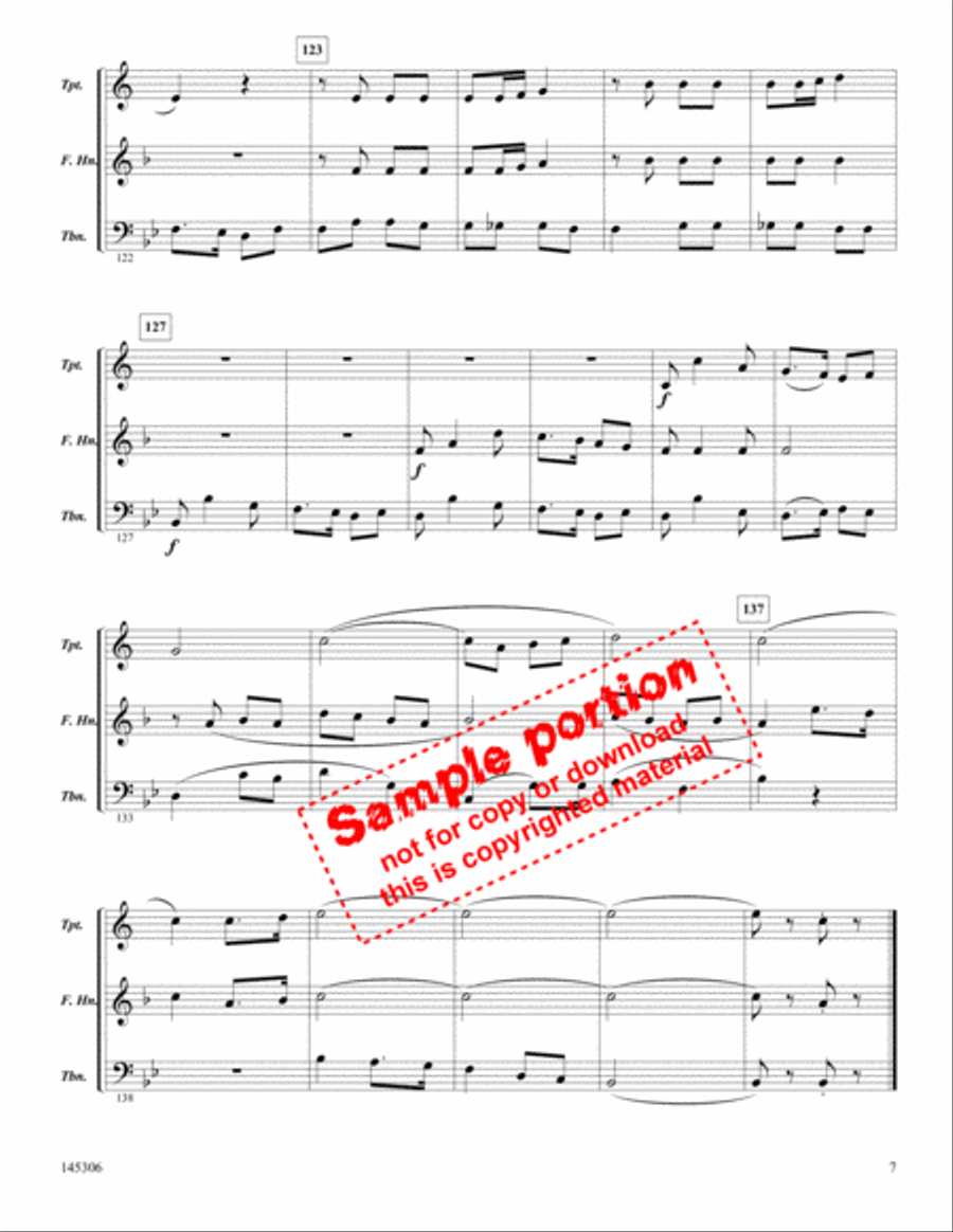 Three Scenes From Bethlehem Brass Trio scores gallery preview page 5