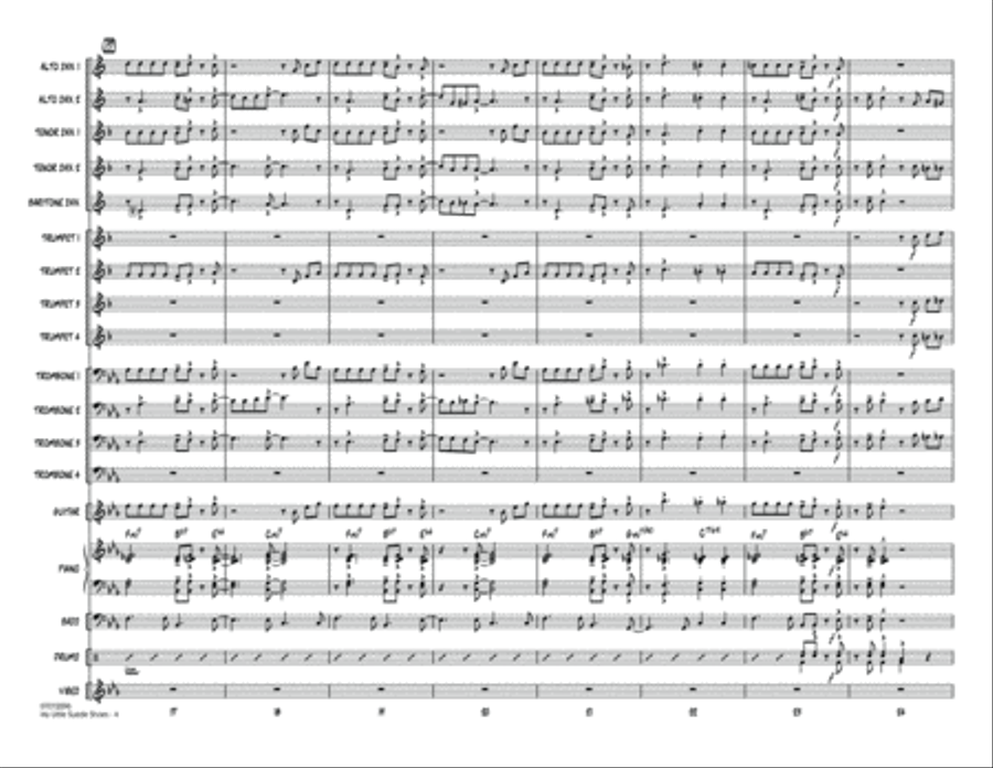 My Little Suede Shoes - Conductor Score (Full Score) Jazz Ensemble scores gallery preview page 4