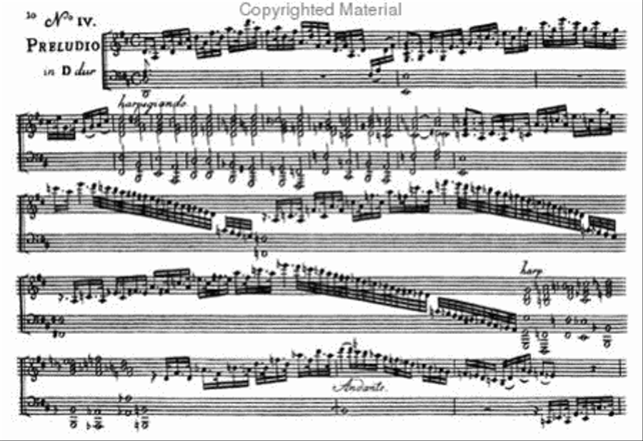 Six preludes and fugues for the Harpsichord or Fortepiano Harpsichord scores gallery preview page 2