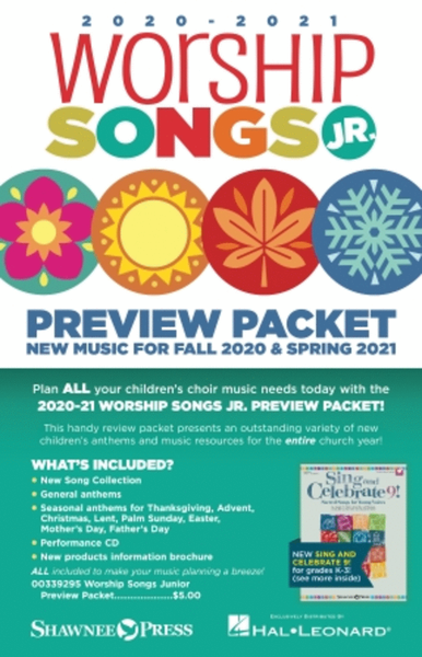 2020-2021 Worship Songs Junior Preview Packet by Various Choir - Sheet Music