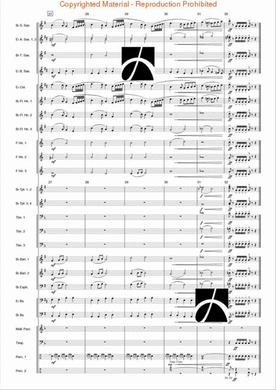 Nordic Fanfare and Hymn Concert Band scores gallery preview page 15